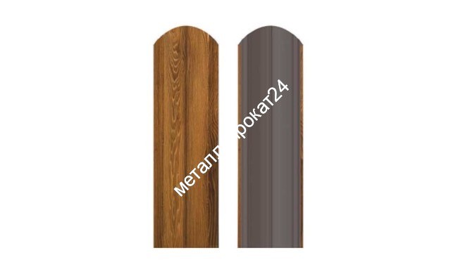 Штакетник Полукруглый 3м фигурный, 0.35 мм купить недорого в Москве Штакетник Полукруглый 3м фигурный, 0.35 мм купить недорого в Москве