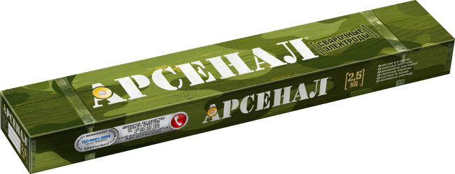 Электроды сварочные Арсенал МР-3, ф 3 мм (уп-2,5 кг) купить недорого в Москве Электроды сварочные Арсенал МР-3, ф 3 мм (уп-2,5 кг) купить недорого в Москве