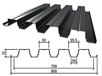 Профнастил НС-75 0.7x750x6000 купить недорого в Москве Профнастил НС-75 0.7x750x6000 купить недорого в Москве