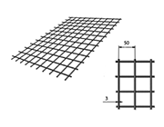 Сетка сварная (дорожная) в картах 50х50х3мм 1х2м купить недорого в Москве
